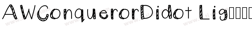 AWConquerorDidot Lig字体转换